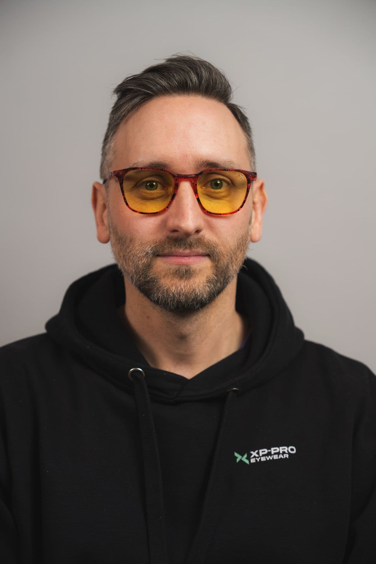 Ben Summers, CEO of XP-Pro Eyewear, photographed on location wearing XP-Pro glasses.